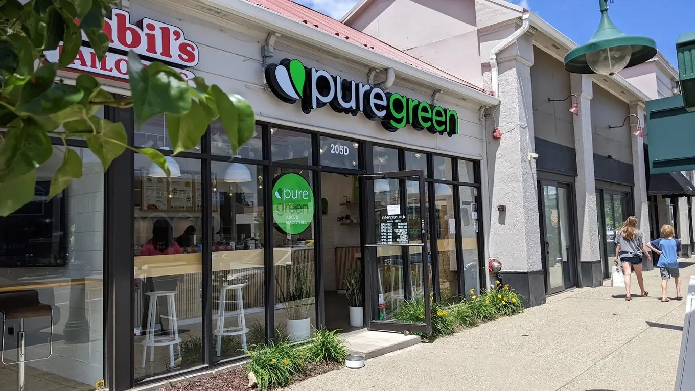 Pure Green Downtown Rochester storefront on South Main Street