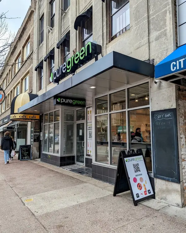 Pure Green Madison storefront on State Street in downtown Madison