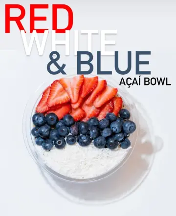 Red, White, and Blue Acai Bowl