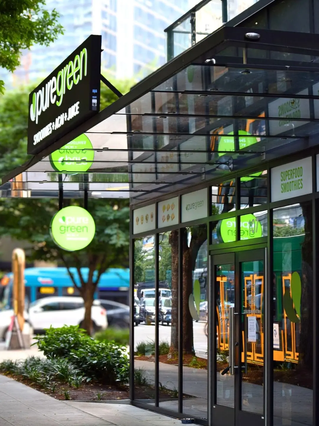 Pure Green Downtown Seattle storefront on Fairview Avenue in South Lake Union
