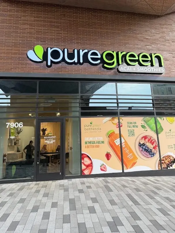 Pure Green Bethesda storefront at 7906 Wisconsin Avenue