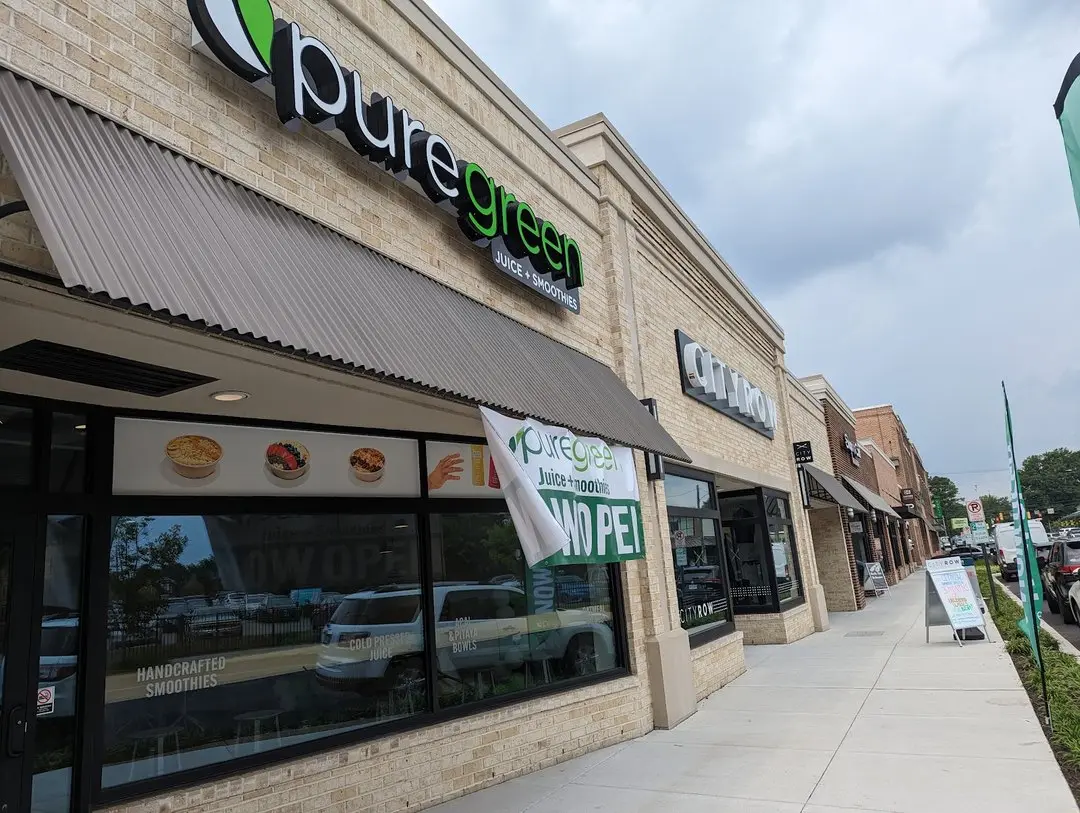 Pure Green Carytown Exchange storefront at the Carytown Exchange shopping center