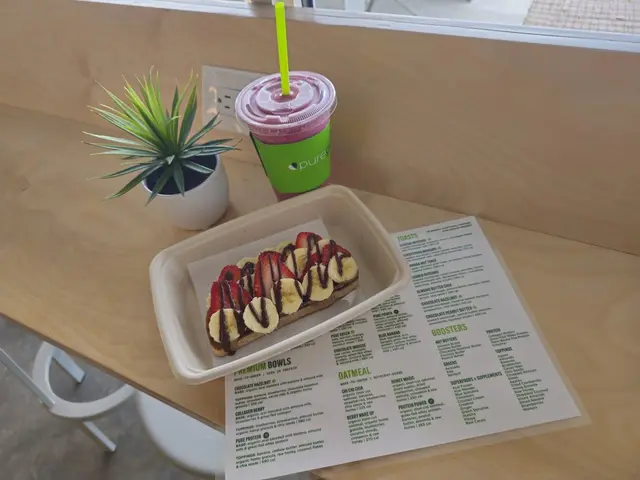 A Pure Green smoothie and avocado toast at the Miami Lakes store