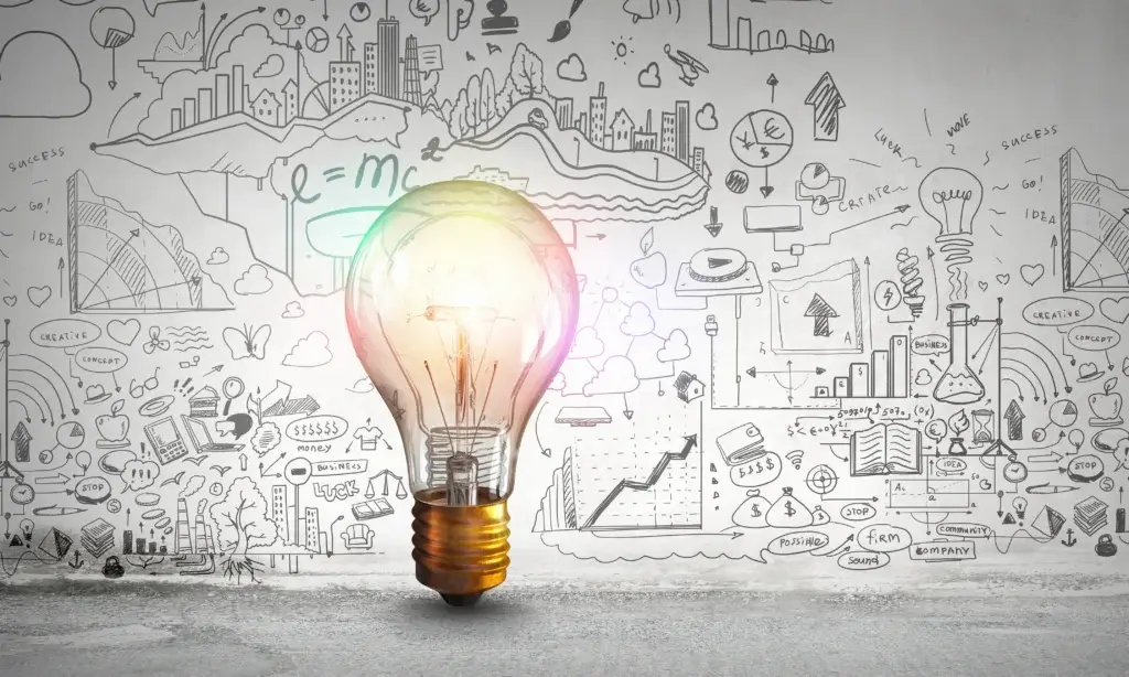 light bulb symbolizing ideas