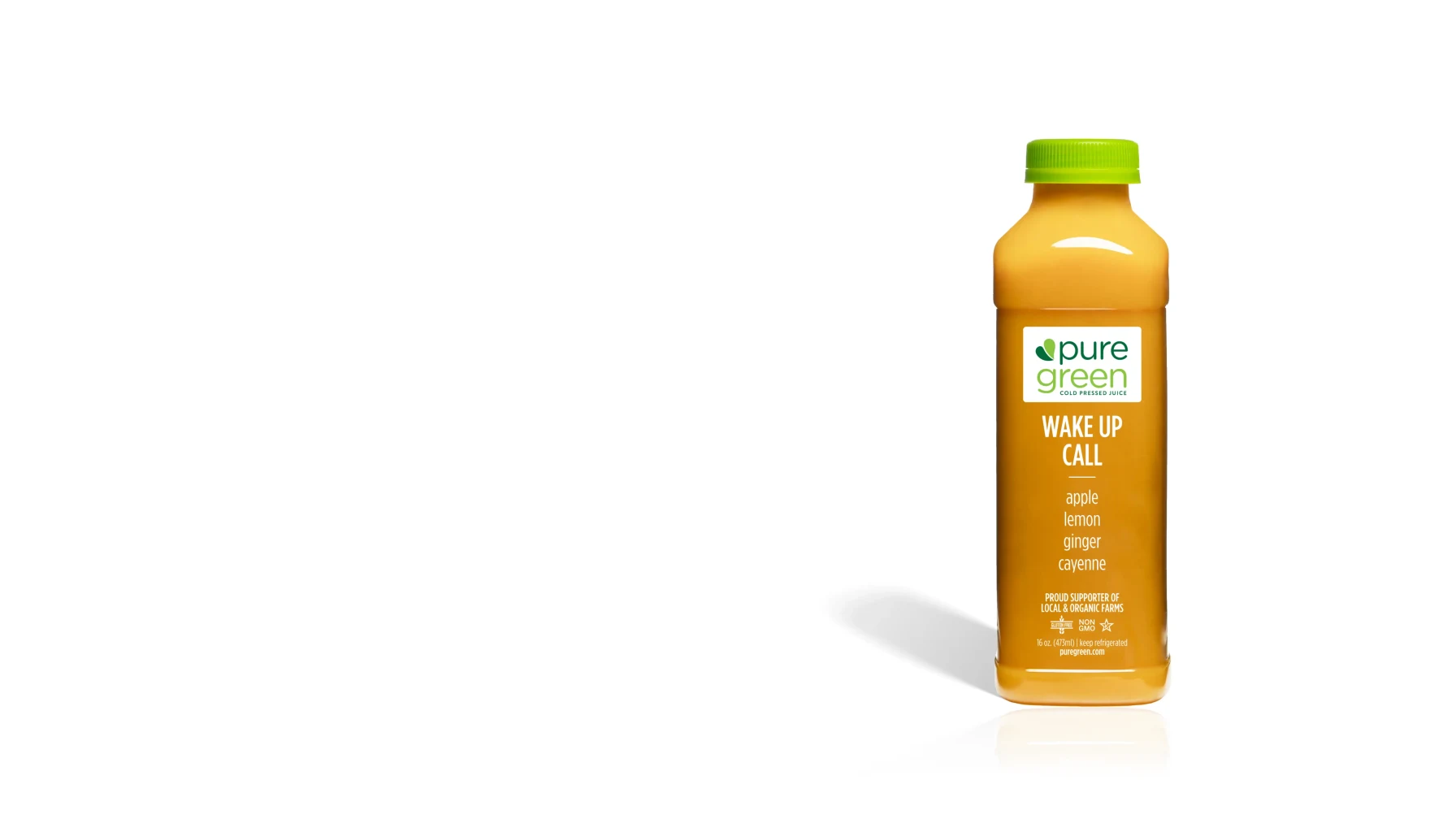 Wake Up Call — apple, lemon, ginger, cayenne