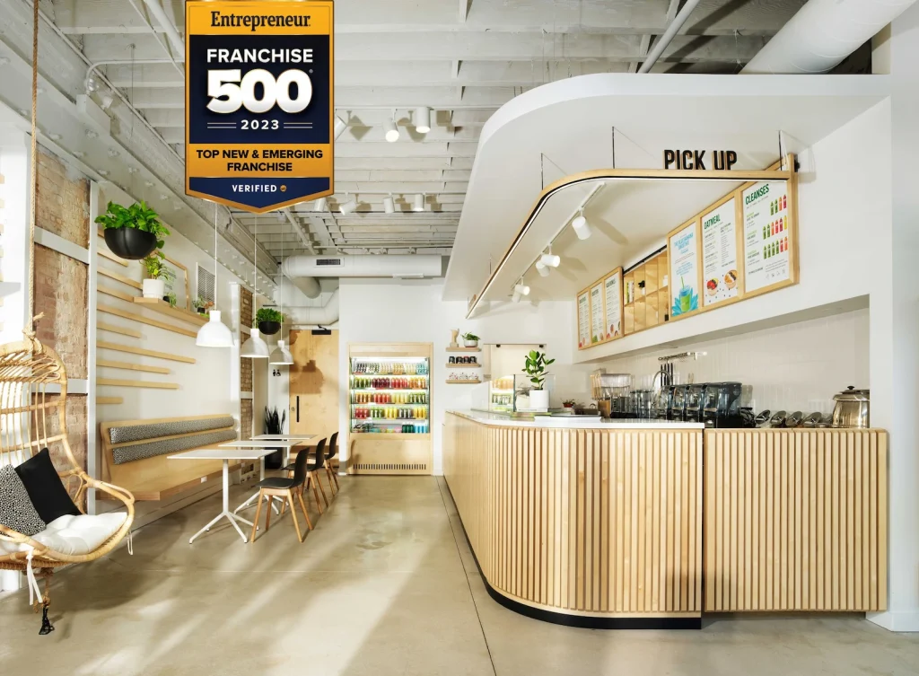pure green franchise store design