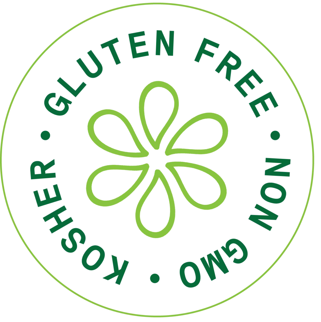 Gluten free · Non-GMO · Kosher