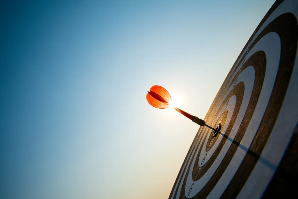 hitting the target