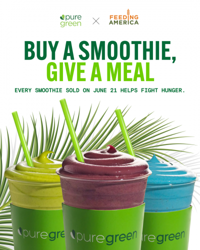 Pure Green National Smoothie Day Poster