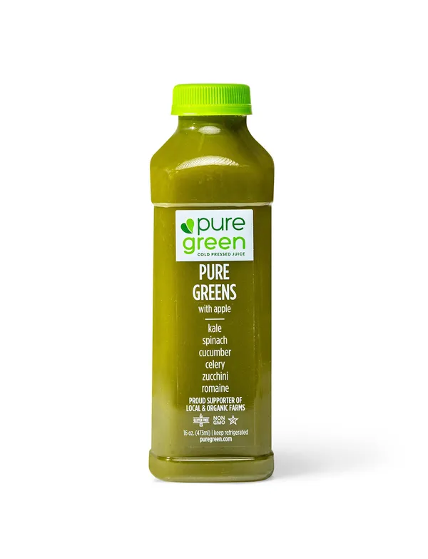 Cold Pressed Juice Pure Greens Apple Pure Green