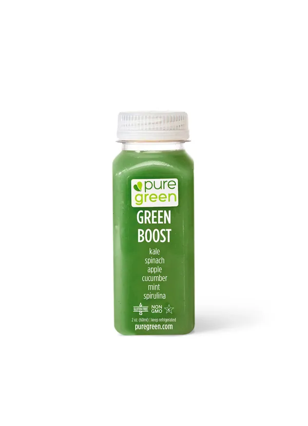 cold pressed juice shots green boost pure green
