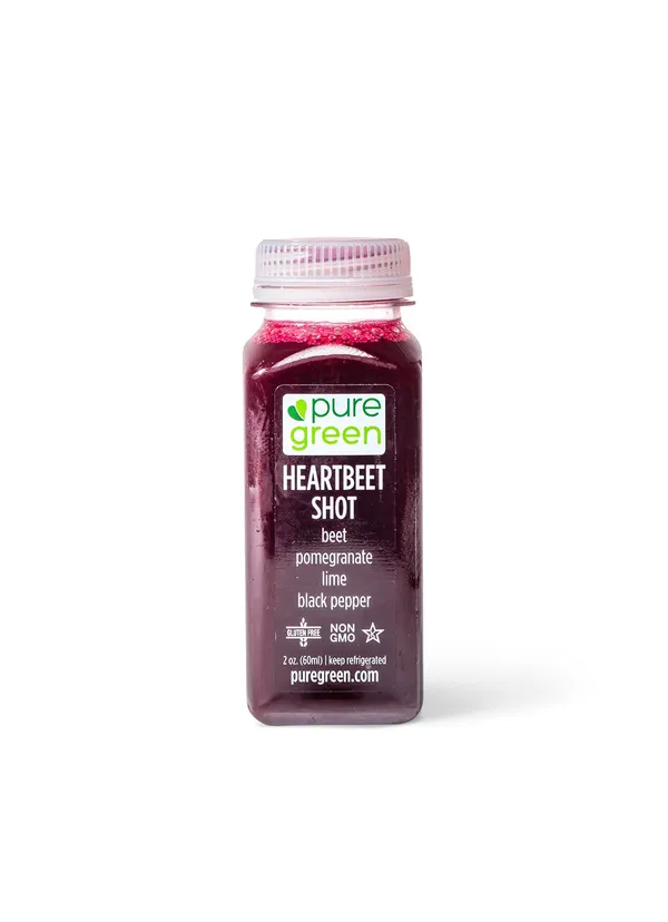 cold pressed juice shots heartbeet pure green