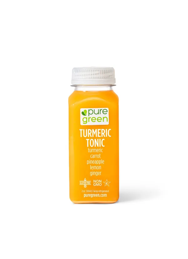 cold pressed juice shot turmeric tonic pure green