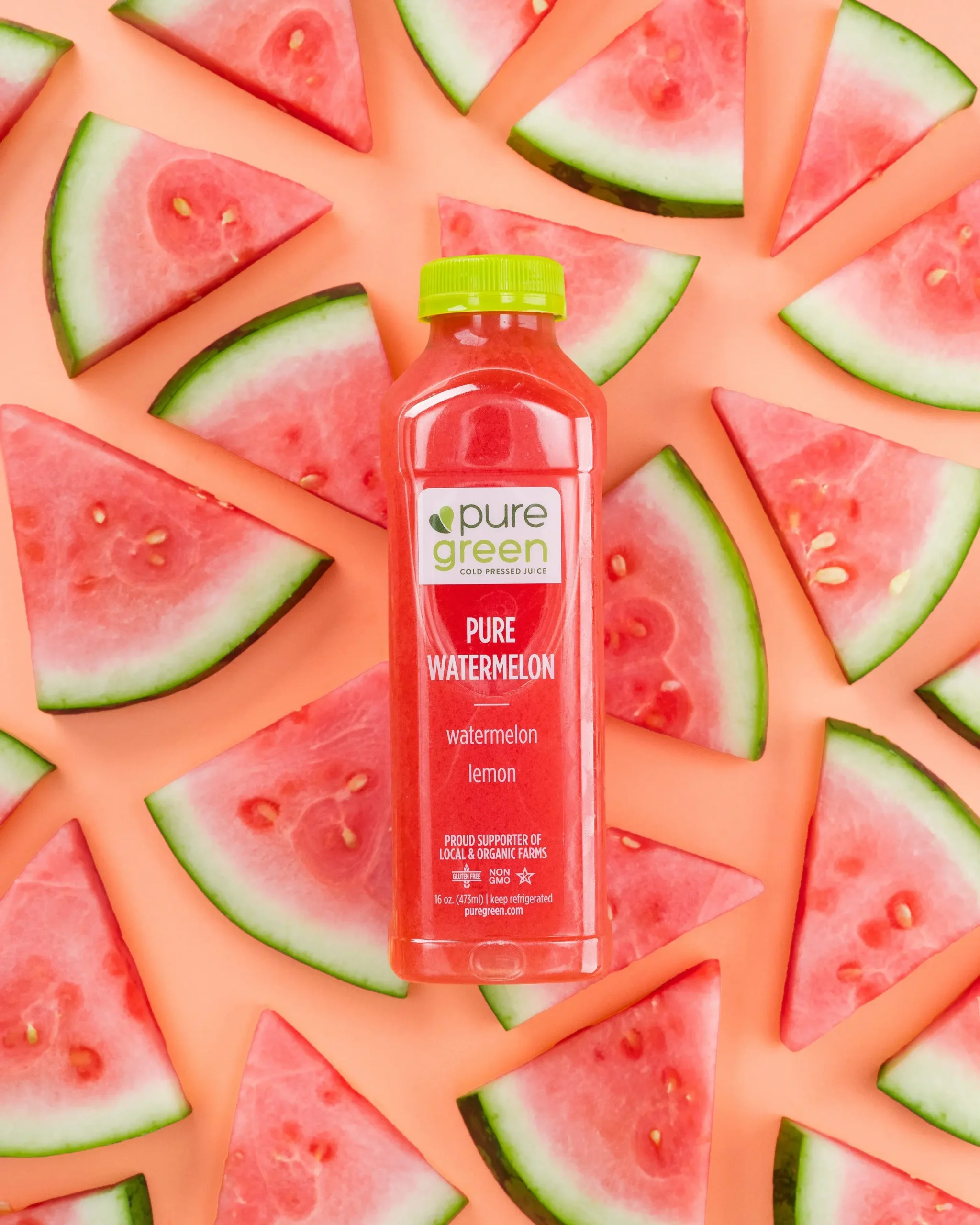 Pure Water Melon Cold Pressed Juice Pure Green Franchise