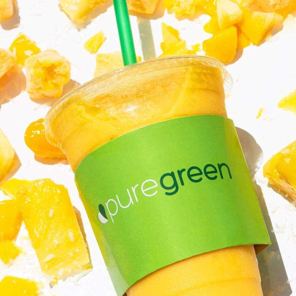 smoothie from pure green