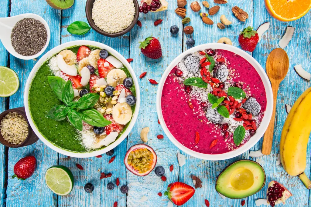 Ingredients in a Smoothie Bowl