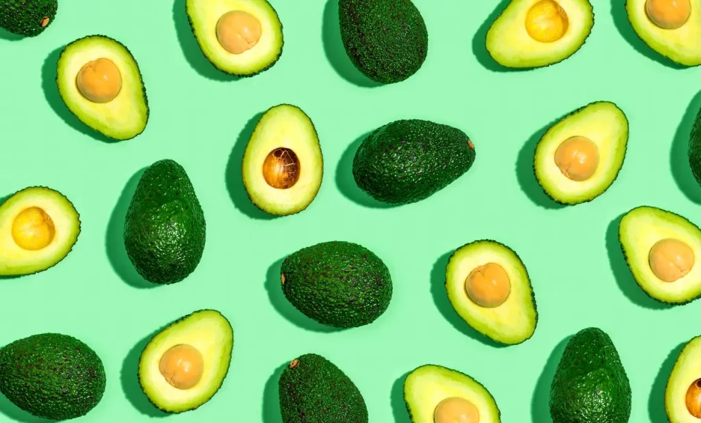 pure green avocados