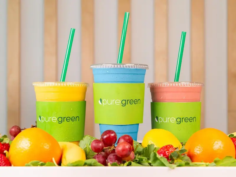 smoothies by pure green franchise juice bar