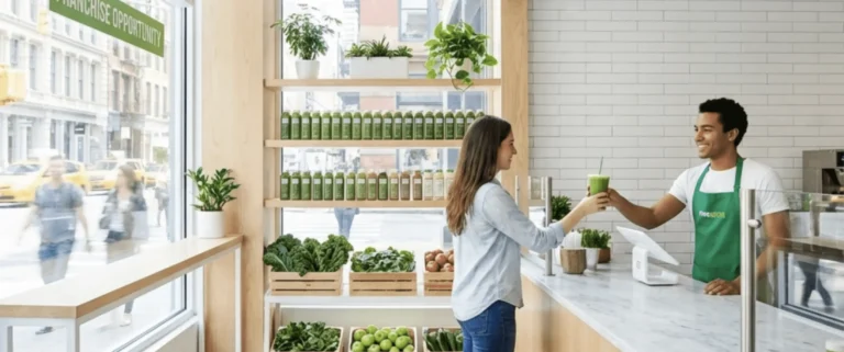Pure Green store counter