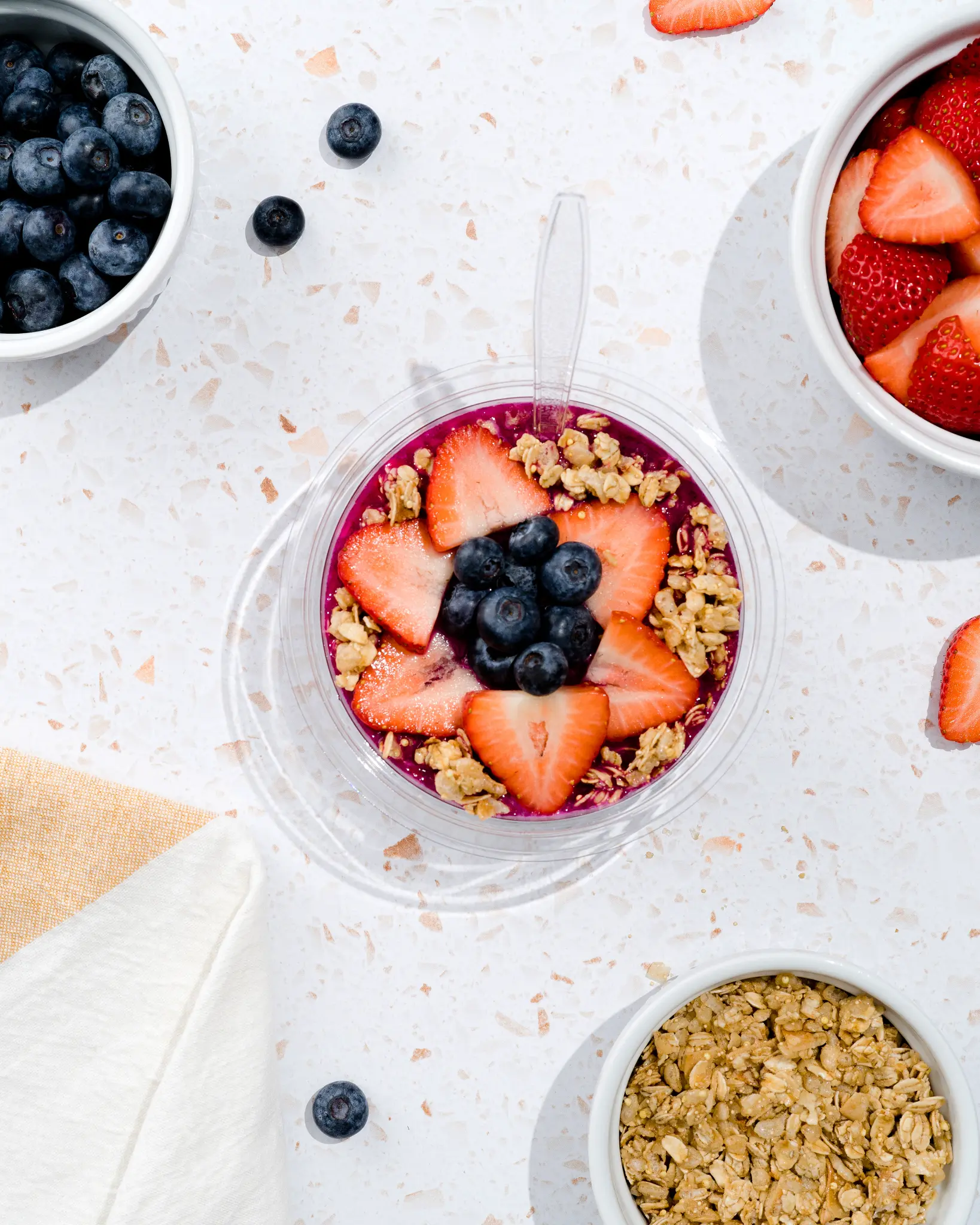 Pure Green acai bowl menu item