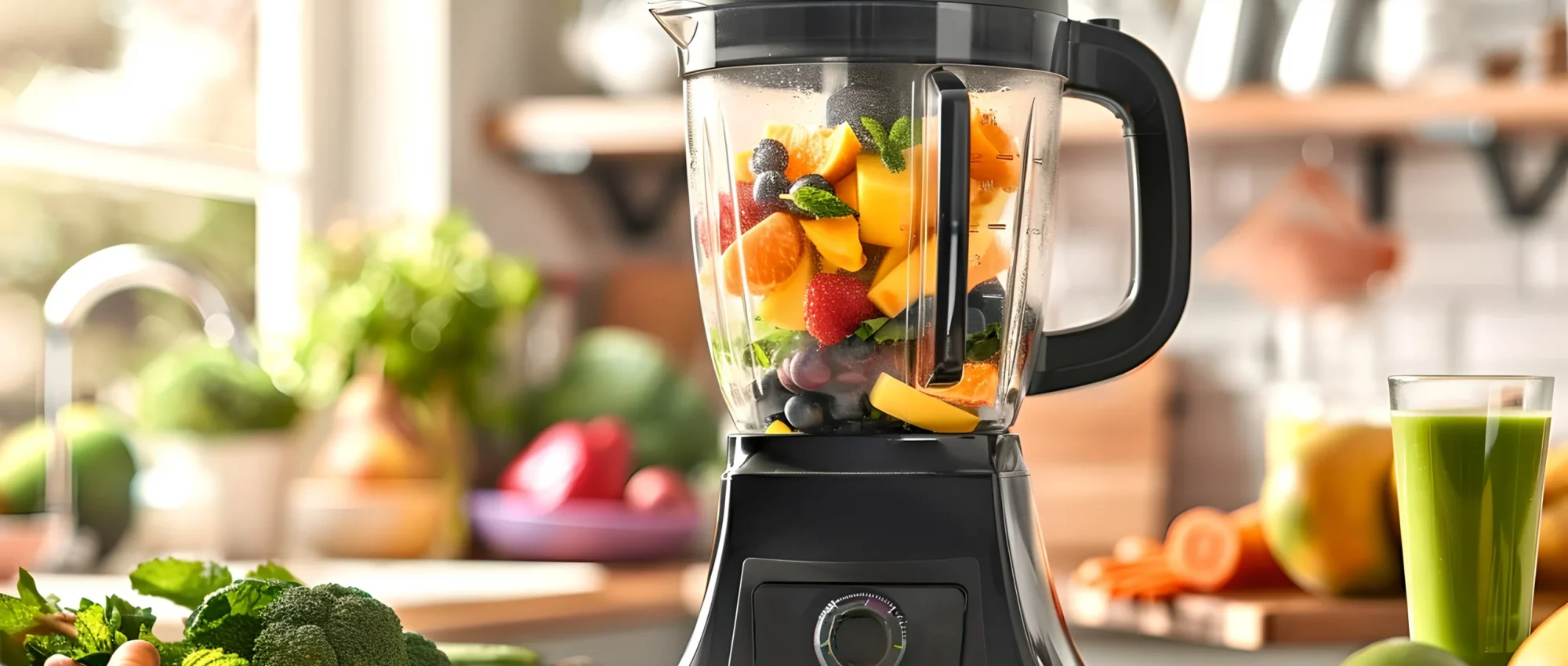 blending smoothie