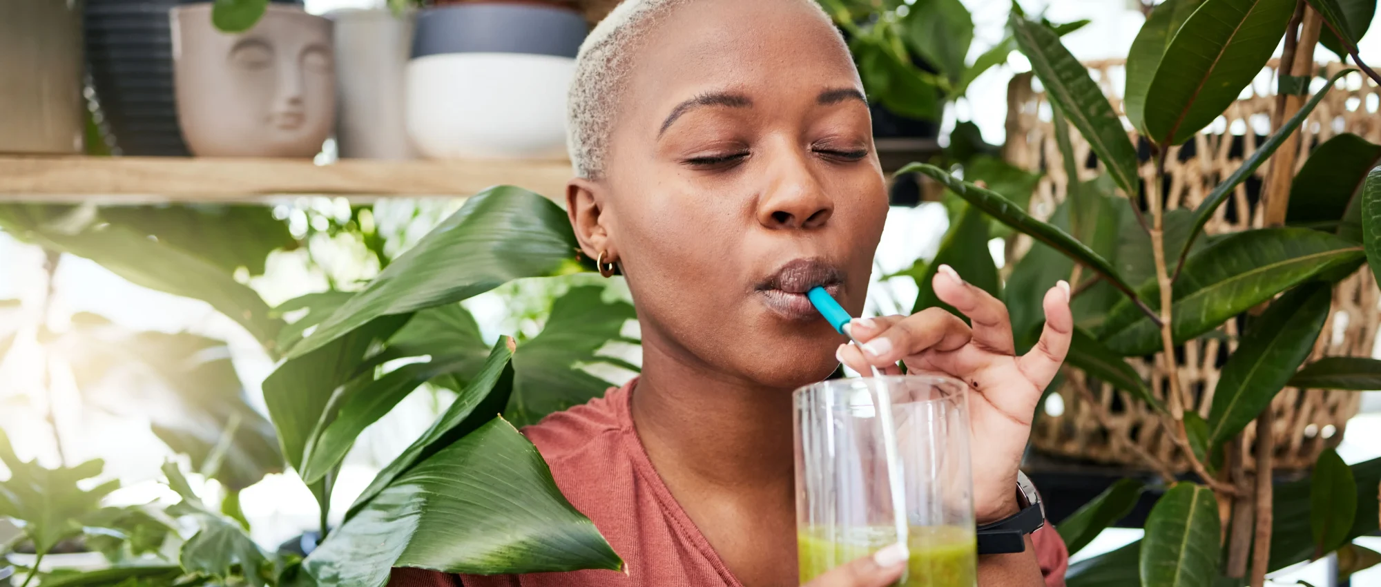 drinking juice